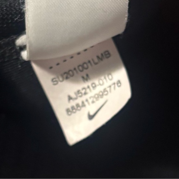 Nike Big Swoosh Black Sports Bra Women’s Medium EUC - Picture 3 of 5